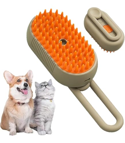 Dog & Cat Steam Brush – Easy Grooming & Hair Removal