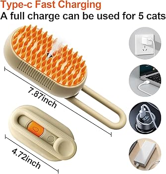 Dog & Cat Steam Brush – Easy Grooming & Hair Removal